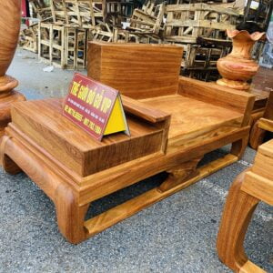 BỘ SOFA GÕ ĐỎ 5 MÓN -GỖ GÕ ĐỎ