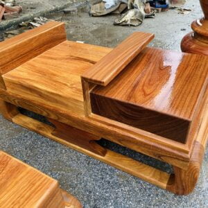 BỘ SOFA GÕ ĐỎ 5 MÓN -GỖ GÕ ĐỎ
