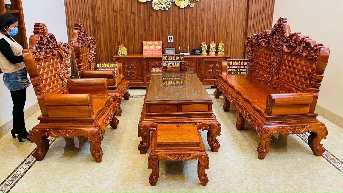 [ 11/1 Chốt cho a trai Thái Nguyên bộ bàn ghế Hoàng Gia Hoa Hồng]