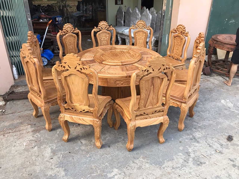 Top 3 mẫu bàn ăn tròn xoay đẹp nhất hiện nay