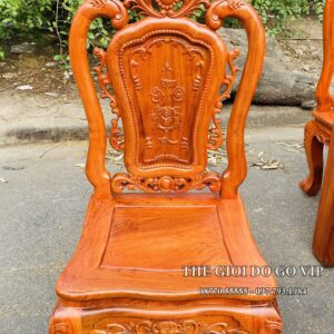MẪU BÀN ĂN CHỮ NHẬT- GHẾ HỒNG HẠC 8 GHẾ- CHẤT GỖ HƯƠNG ĐÁ