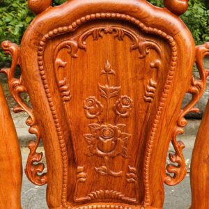 MẪU BÀN ĂN CHỮ NHẬT- GHẾ HỒNG HẠC 8 GHẾ- CHẤT GỖ HƯƠNG ĐÁ