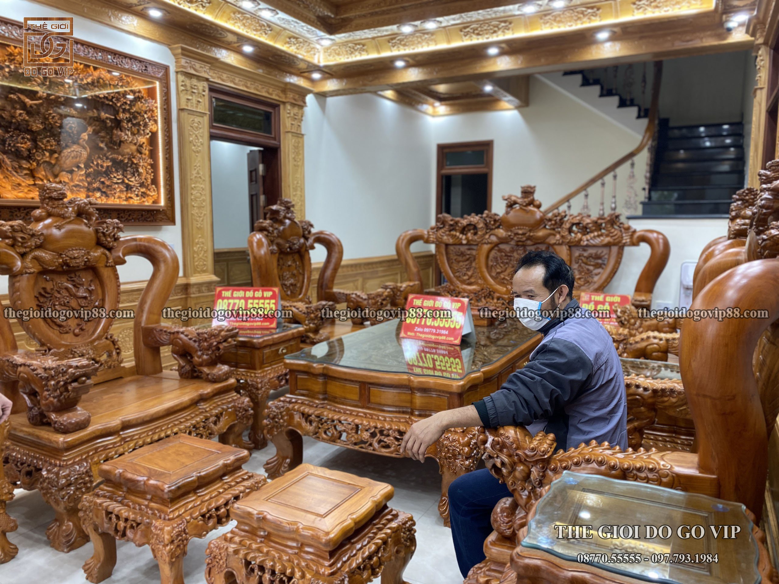 7/2 Hé lộ những hình ảnh từ số đầu tiên của năm Nhâm Dần 2022 - một căn biệt thự hết sức đặc biệt: rộng hơn 1000m2 và thú chơi đồ gỗ xa xỉ của gia chủ tại Thanh Hóa - Thế Giới Đồ Gỗ Vip