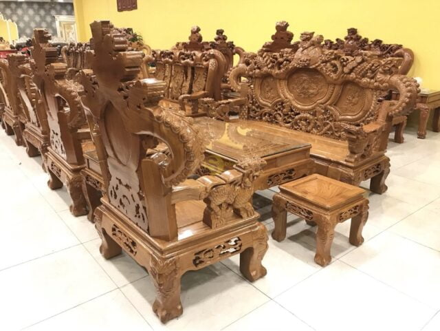 Bộ bàn ghế rồng đỉnh cao cấp