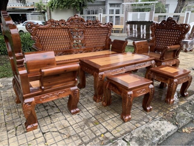 Bộ ghế gỗ hoàng gia cao cấp