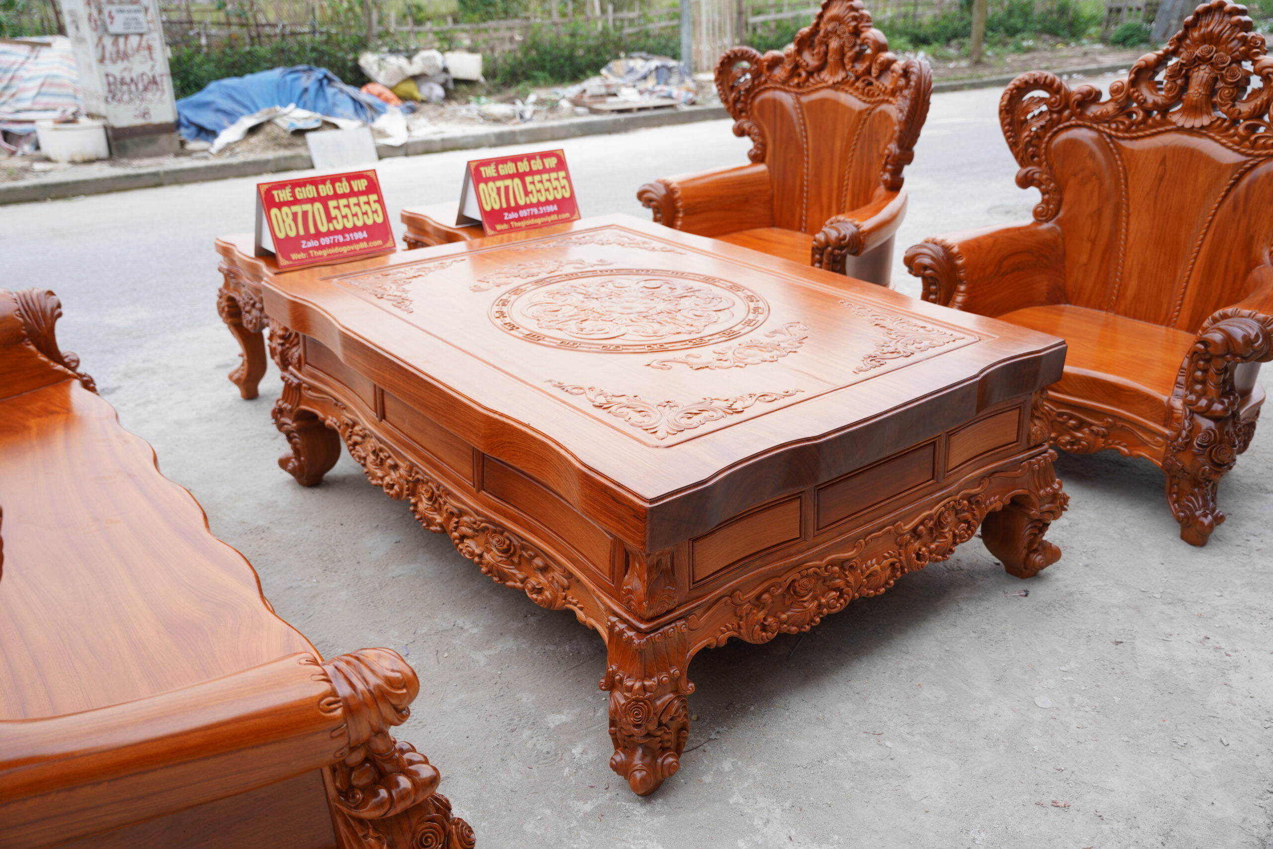 [ 1/3 Bộ hoàng gia hoa hồng nguyên khối]