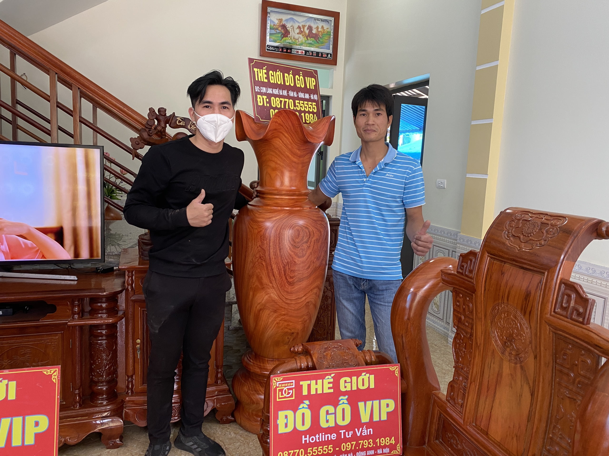 [ 16/3- BÀN GIAO CẶP LỘC BÌNH HƯƠNG ĐỎ CHO A MẠNH- HÀ ĐÔNG]