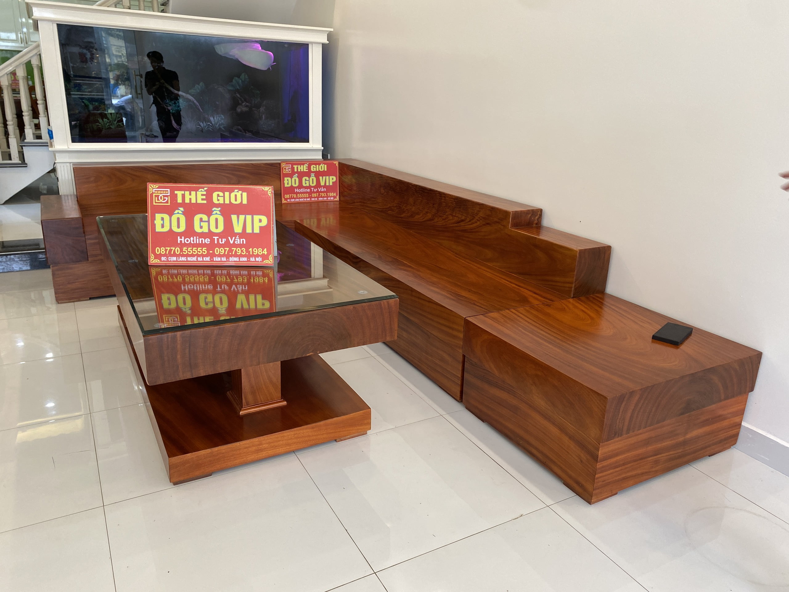 [ 20/3- BÀN GIAO COMBO SOFA VÀ BÀN ĂN NGUYÊN KHỐI CHO A TUẤN ANH- HẢI PHÒNG]
