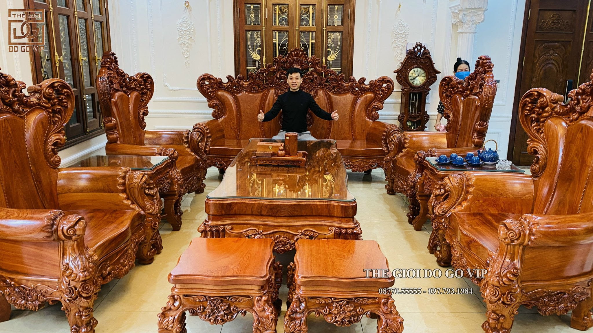 [27/2 Bàn giao bộ hoàng gia nguyên khối vip nhà anh Lợi- Đông Anh]