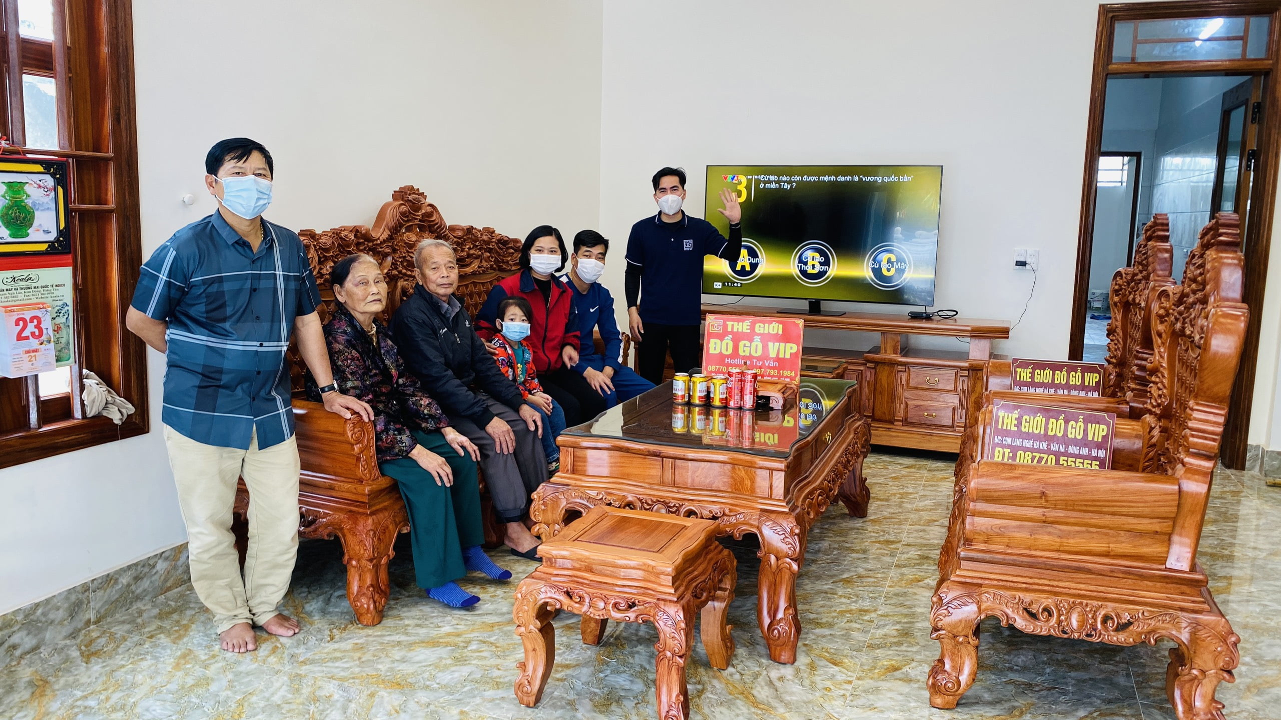 [ 13/3- BÀN GIAO BỘ HOÀNG GIA HOA HỒNG NHÀ CHỊ NHUNG- BẮC GIANG]