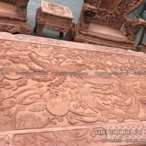 Cửu Long Bát Mã 12 Món - Gỗ Hương Đá
