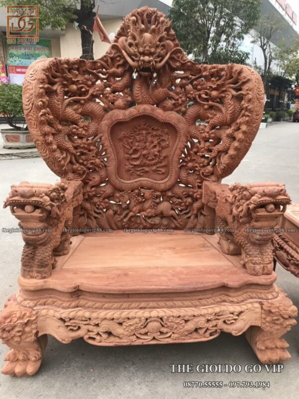 Cửu Long Bát Mã 12 Món - Gỗ Hương Đá