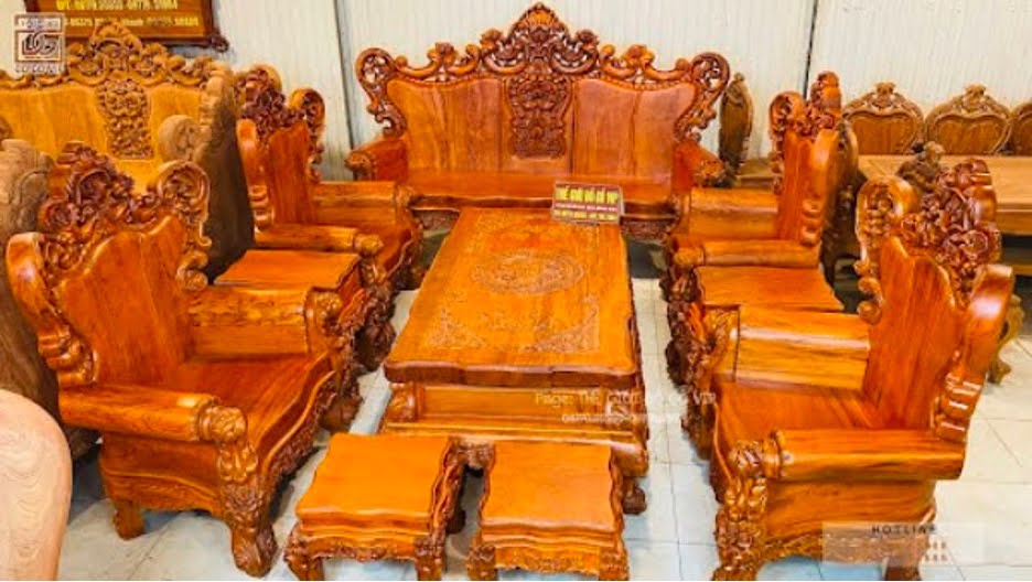 Bộ đồ gỗ hoàng gia tại Thế giới gỗ VIP
