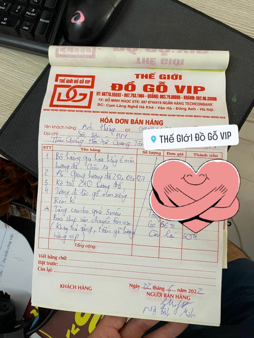 [22/6] CHỐT COMBO BỘ BÀN GHẾ + SẬP THỜ + KỆ TIVI CHO A TRAI SÓC SƠN