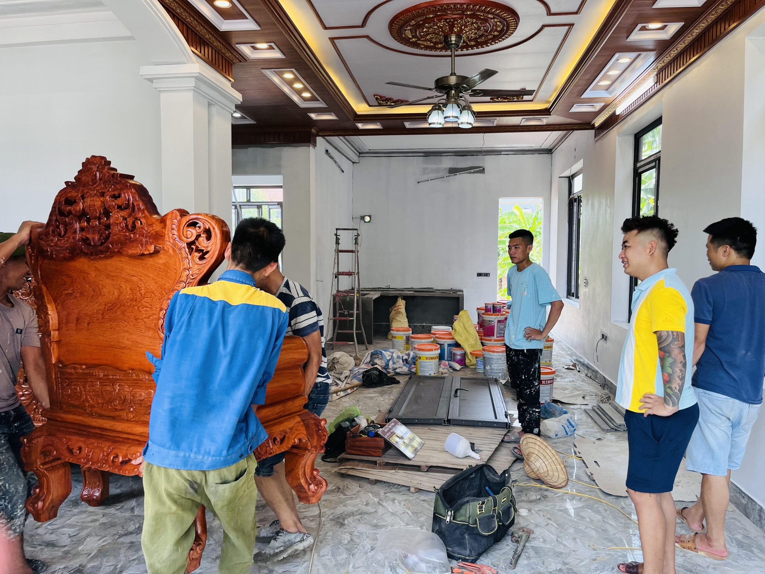 [16/7]BÀN GIAO COMBO BÀN GHẾ CHO A HƯỚNG Ở SÓC SƠN