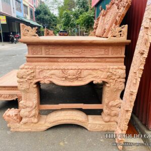COMBO PHÒNG THỜ - GỖ HƯƠNG ĐÁ CAO CẤP