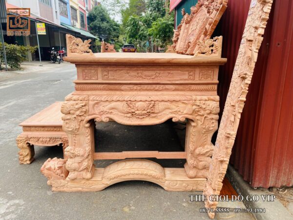 COMBO PHÒNG THỜ - GỖ HƯƠNG ĐÁ CAO CẤP