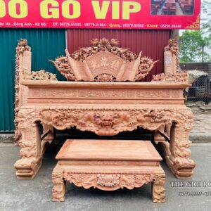 COMBO PHÒNG THỜ - GỖ HƯƠNG ĐÁ CAO CẤP
