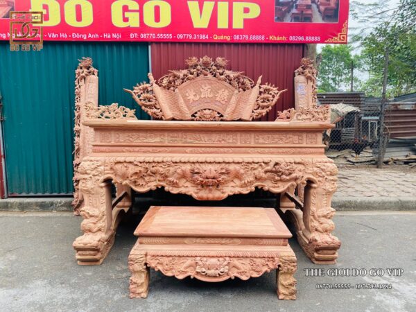 COMBO PHÒNG THỜ - GỖ HƯƠNG ĐÁ CAO CẤP