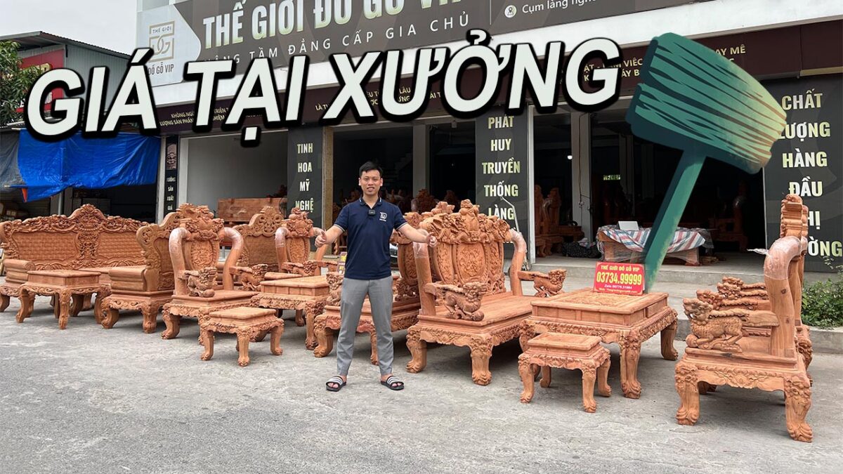 BÁO GIÁ bộ bàn ghế phòng khách 2022 ''GIÁ TẠI XƯỞNG'' cho mọi người sắm Tết | Thế Giới Đồ Gỗ Vip