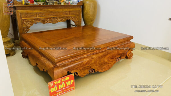 SẬP NGỒI CHÂN 24 GỖ HƯƠNG ĐÁ - CAO CẤP