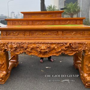 SẬP TỨ LINH TAM CẤP - GỖ HƯƠNG ĐÁ