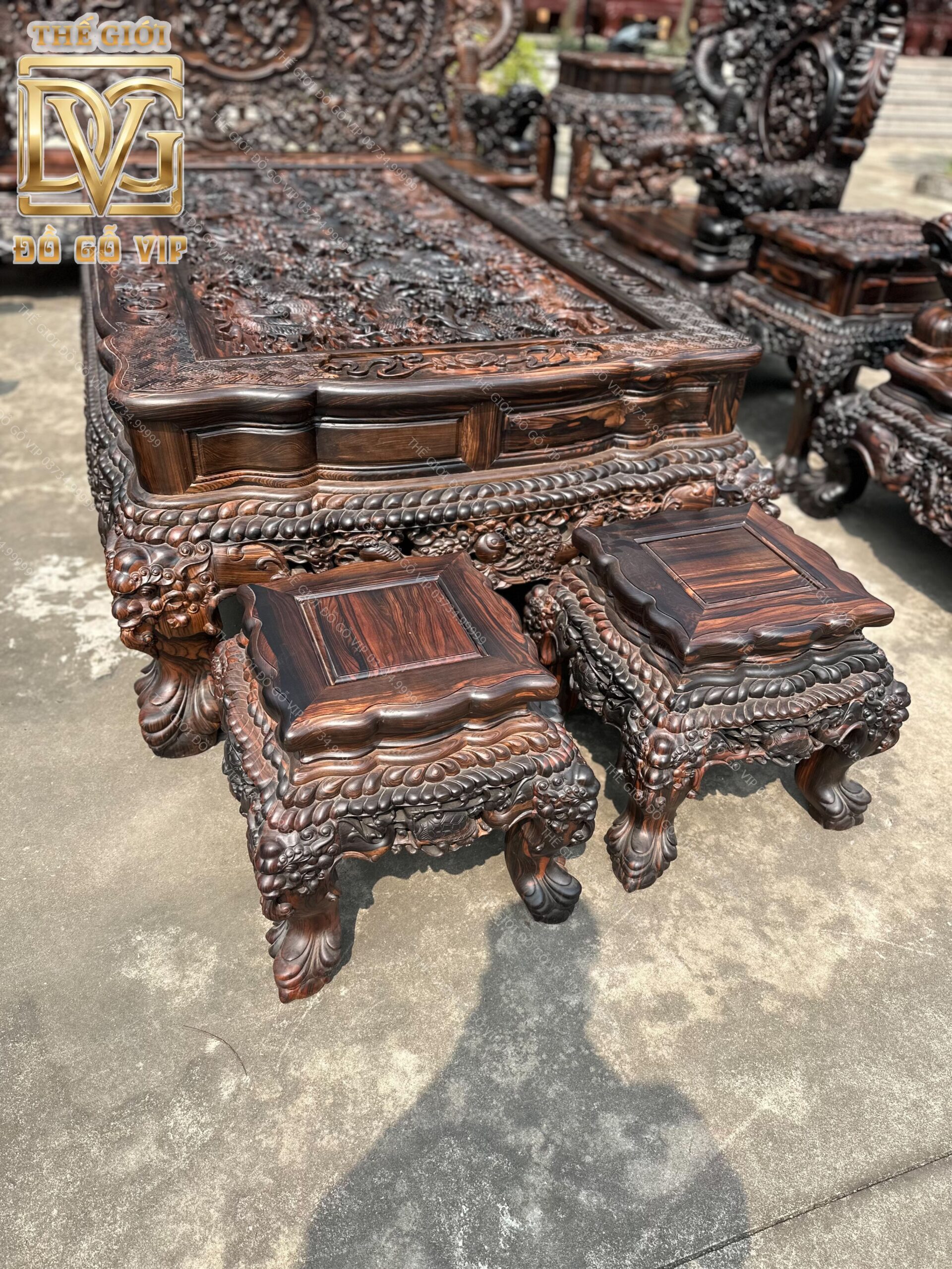 Siêu Phẩm Rồng Đỉnh Gỗ Mun Hoa Lào Siêu Phẩm Rồng Đỉnh Gỗ Mun Hoa Lào