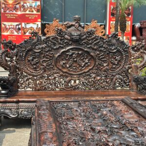 Siêu Phẩm Rồng Đỉnh Gỗ Mun Hoa Lào
