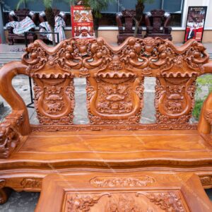 Minh Quốc Voi Cột 18 Chân 20 Gỗ Gõ Đỏ Siêu VIP