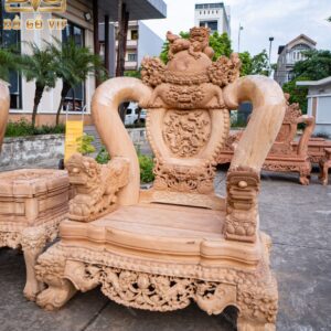 Nghê Hoàng Đế Cột 22 Gỗ Gõ Đỏ Pachy Nghê Hoàng Đế Cột 22 Gỗ Gõ Đỏ Pachy