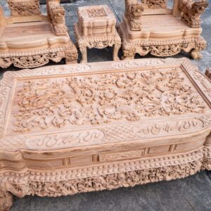 Nghê Hoàng Đế Cột 22 Gỗ Gõ Đỏ Pachy