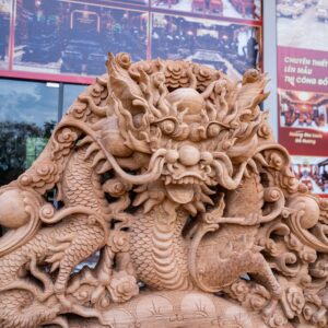 Cửu Long Bát Mã Gỗ Gõ Đỏ Pachy