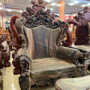 Hoàng Gia Nguyên Khối Gỗ Mun Hoa Lào
